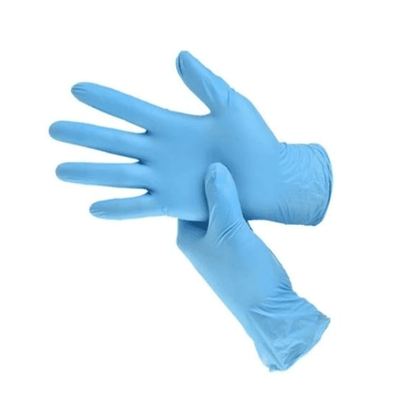 Guantes descartables de Nitrilo Celestes